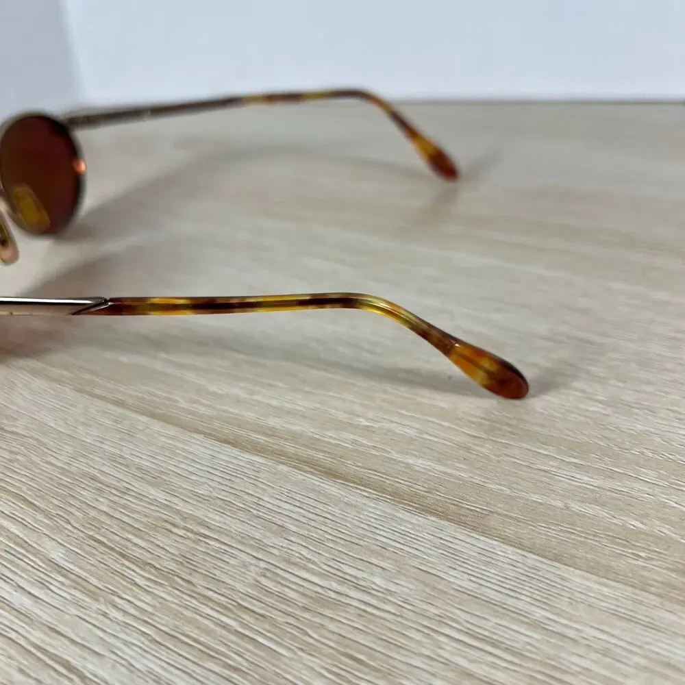 Vintage Serengeti 6412 Sunglasses Red Tinted Lenses Japan Oval Metal